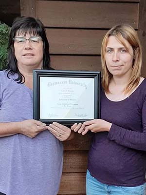 mother and daughter graduate together