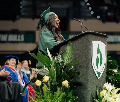 Peterson 5 Theresa Peterson inspires the graduates