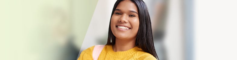 student smiling