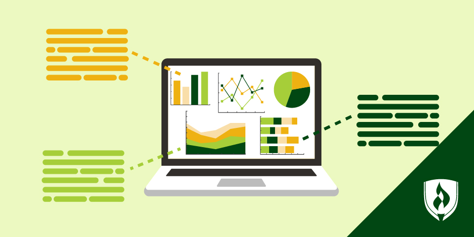 illustration of a laptop and web develpment symbols representing is web development a good career