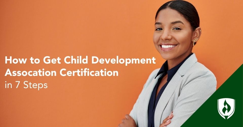 How to Get CDA header An early childhood educator proudly earns a Child Development Association Certification