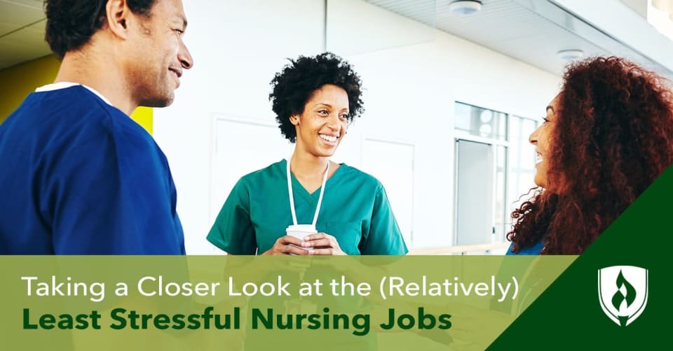 female nurse speaking with smiling patient