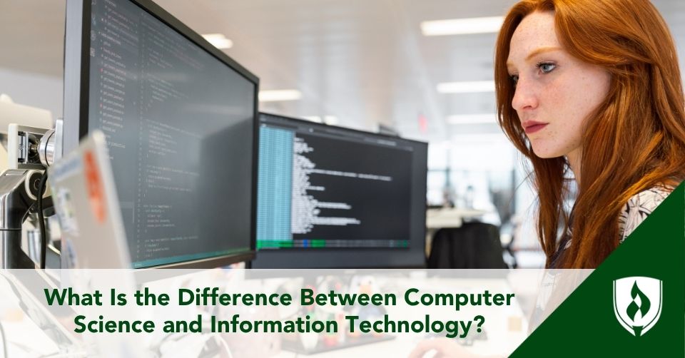 what is the difference between computer science and information technology?