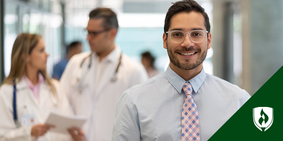 photo of a practice manager at a healthcare facility