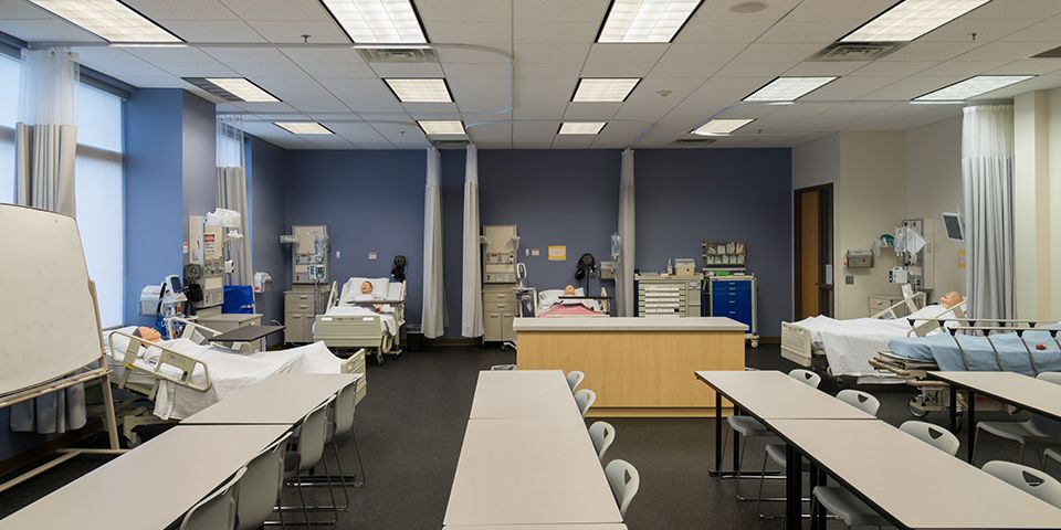 Nursing lab at the Rasmussen University Moorhead campus location.